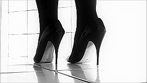 The Sound of Heels #3 - Metal Tip Heels on Tiles [ASMR - Tapping 'n' Shoepl