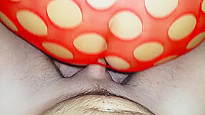 The Worm Found A Passage To The Pussy Through The Hole, Foot Fetish