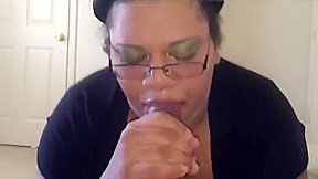 Thick Chick With Glasses Sucking It Up