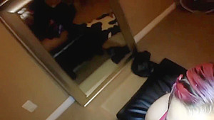 Thick ass girlfriend in glasses rides and gets a big facial