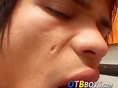 Thirsty Latino Twink Bent Over And Barebacked Before Facial