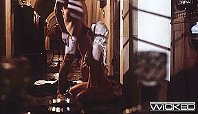 This Hot Babe Blonde Enjoys Cock but NOT ONLY
