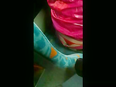 Thong Slip – Spanish girl in the bus wearing Red Thong :-)