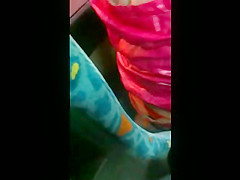 Thong Slip - Spanish girl in the bus wearing Red Thong :-)