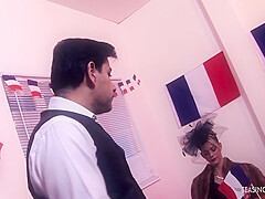 Three Sexy French Girls Love Playing With Big Cocks Together
