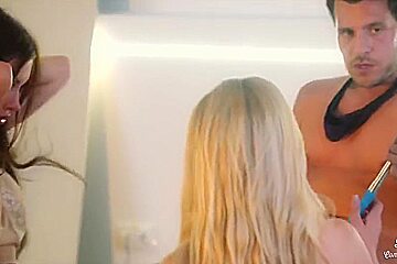 Threesome Sex With Estate Agent - Hot Group Sex