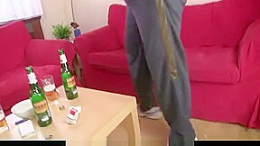 Threesome party with boozed older Step mommy