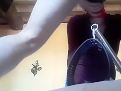 Tied To A Machine Masked And Hooded She Has To Suck A Big Dick