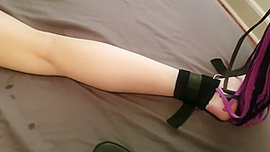 Tied my little Step sister up and beat her for being a brat!