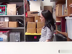 Tied teen 18+ thief punish fucked by a dirty LP officer