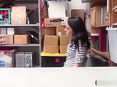 Tied teen 18+ thief punish fucked by a dirty LP officer
