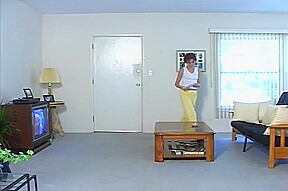 Tight Little Brunette Rubs Her Clit Then Finds A Glory Hole