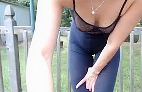 Tight firm ass in tight leggins ass butt cameltoe behind