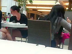 Time Lapse foodcourt legs