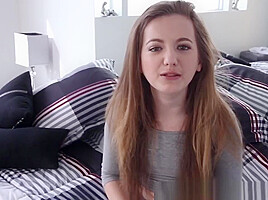 Tiny Stepsister Rides Cock
