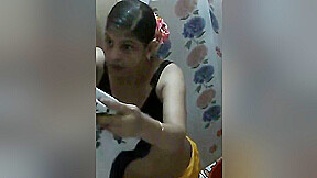 Today Exclusive- Desi Boudi Bathing 1