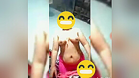 Today Exclusive- Desi Telugu Bhabhi Showing Her Big Boobs