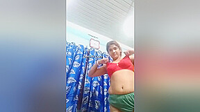 Today Exclusive- Sexy Desi Bhabhi Strip Her Cloths And Showing Boobs And Pussy 2