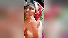 Today Exclusive -sexy Bangla Girl Shows Her Boobs To Lover