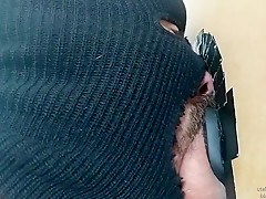 Tradie gets drained at gloryhole