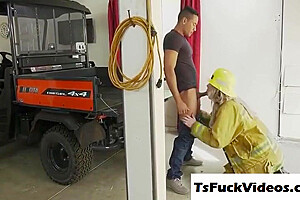 Tranny Firewoman Barebacks With Rims With Aspen Brooks And Brook S