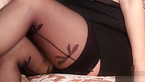 Trashy redheaded brit slut sucks dick