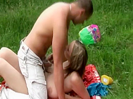 Tremendous Puffy Nipples Seduce Tattoo Face Guy In The Park