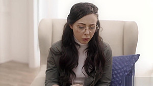 Troubled brunette virgin teen 18+ fucked by a social worker