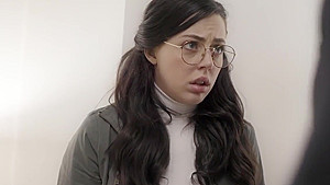 Troubled brunette virgin teen 18+ fucked by a social worker