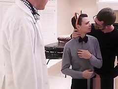 Twink Stepson Halloween Threesome With Stepdad And Family Doctor