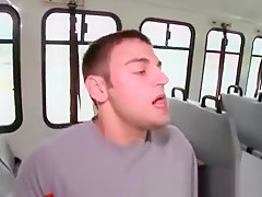 Twink banging his cock in a straight guys ass