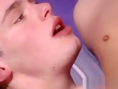 Twink boyfriends enjoy cock sucking and hard anal pounding