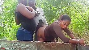 Two Sin Stepsisterz Caught Fucking The Unknown Hausa Man Being A Stranger In The Community 10 Min
