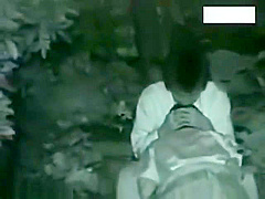 Two couples making love outside