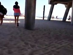 Two girls at beach
