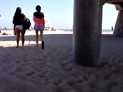 Two girls at beach