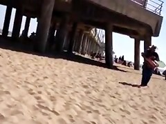 Two girls at beach