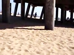 Two girls at beach