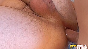Two guys pump their hairy asses with passion in different positions