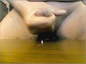 Two tiny people drown in mountain of cum