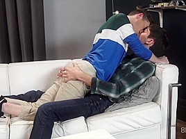 Two youthful gay raw