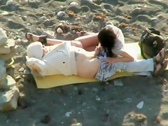 Ukrainians have a hardcore sex on the nudist beach