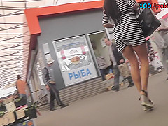 Unrepeatable upskirt collection of hot brunette girl