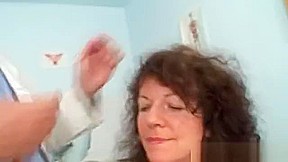 Unshaven pussy extreme Karla visits a doc