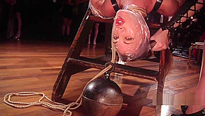 Upper florr finale with extreme bondage sex