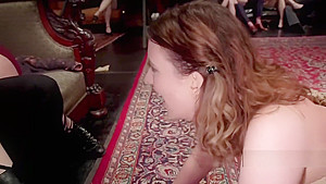 Upper florr finale with extreme bondage sex