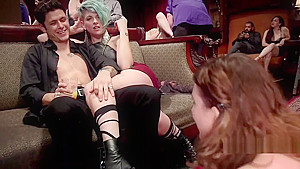 Upper florr finale with extreme bondage sex