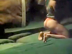 Upskirt while riding bull
