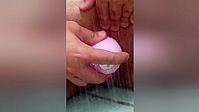 Using New Vibrator In Shower