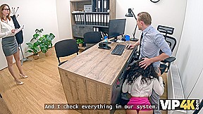 VIP4K  Bank Lady Boss is having multiple orgasms with her her naughty subordinate